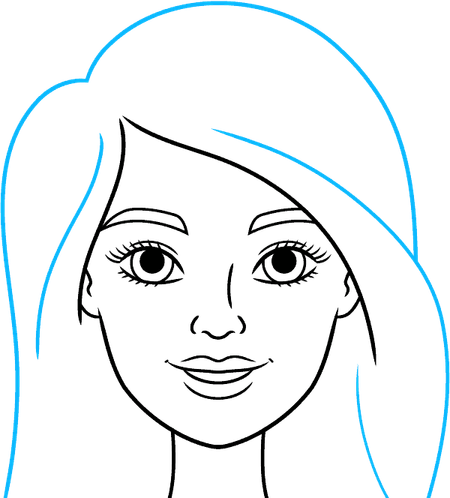 Barbie Drawing PNG