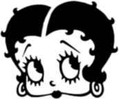 Black Betty Boop PNG