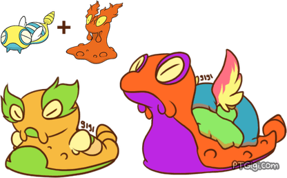 Slugma Pokemon PNG