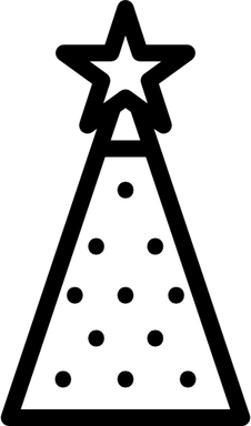 Birthday Hat Black PNG