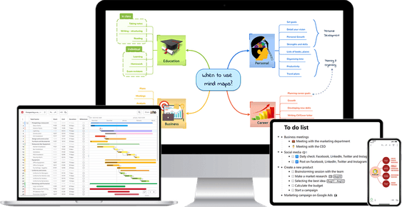 Mind Map Bubble PNG