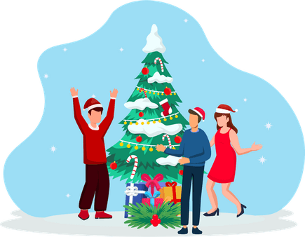 Friends Christmas PNG