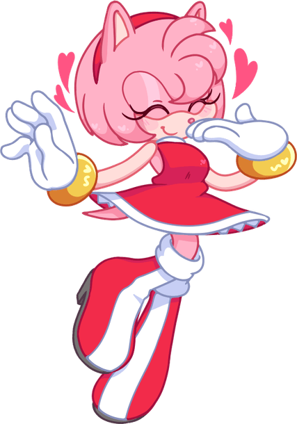 Amy Rose 2d PNG