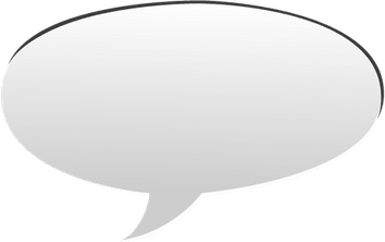 Grey Speech Bubble PNG