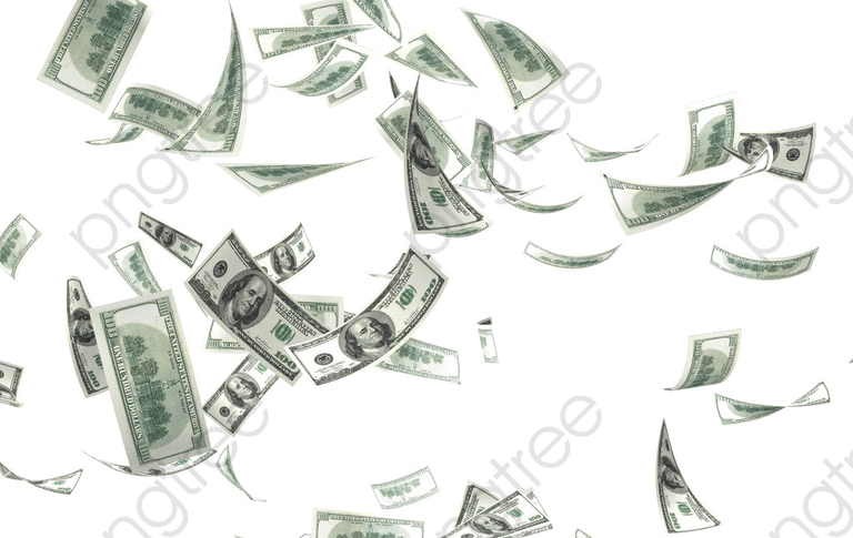Falling Money PNG