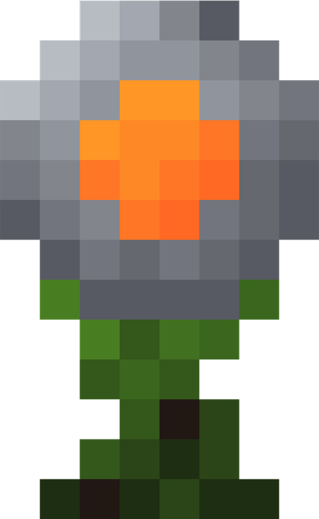 Minecraft Rose PNG