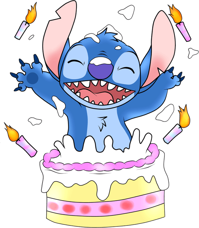 Convite Stitch PNG