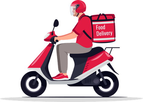 Delivery Bike PNG