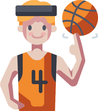 Playing Basketball PNG