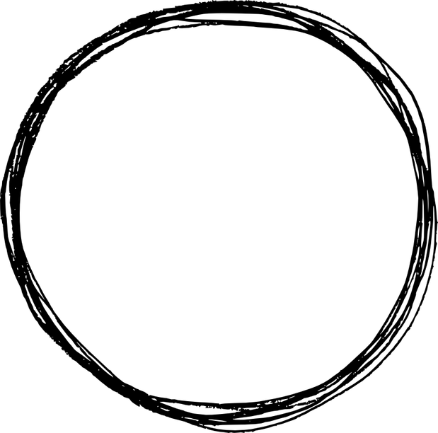 Hand Drawn Circle PNG