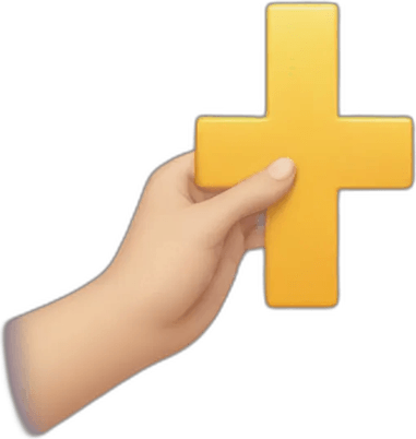 Hand With Cross PNG