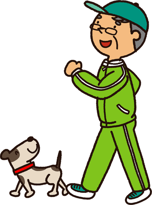 Person Walking Dog PNG