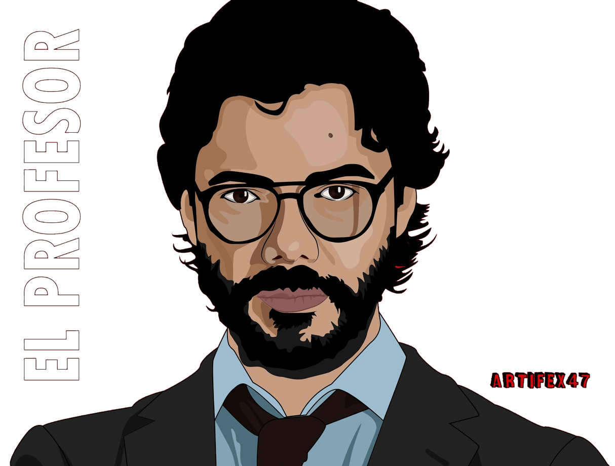 The Professor Money Heist PNG