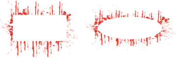 Hand Painted Blood PNG