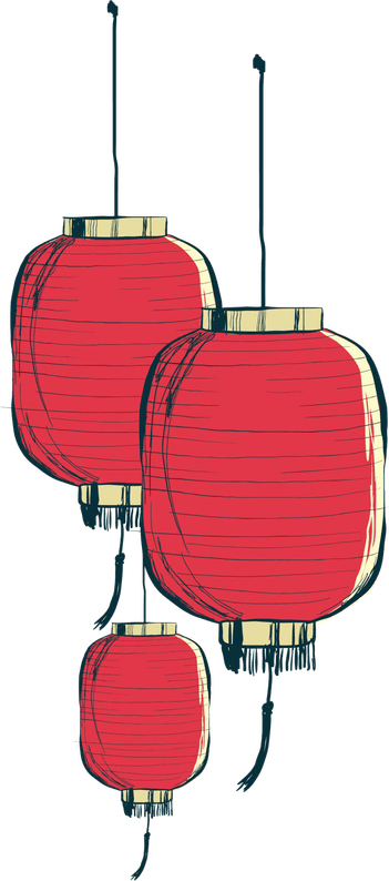 Hanging Chinese Lantern PNG