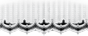 White Gothic Border PNG