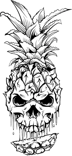 Fruit Skull PNG