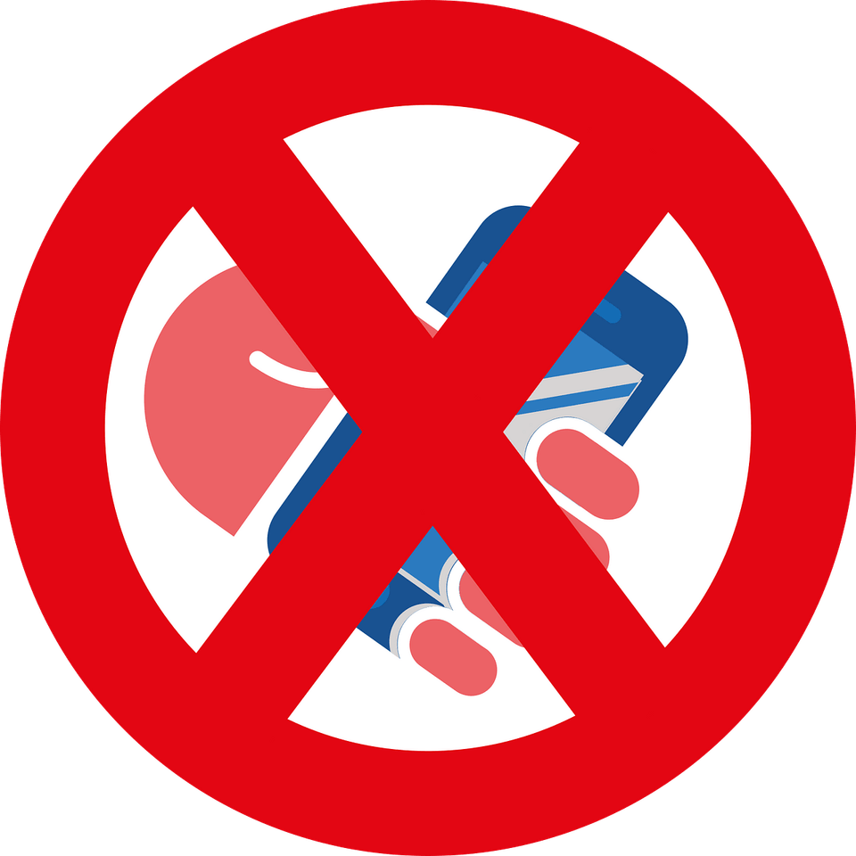 No Mobile Sign PNG
