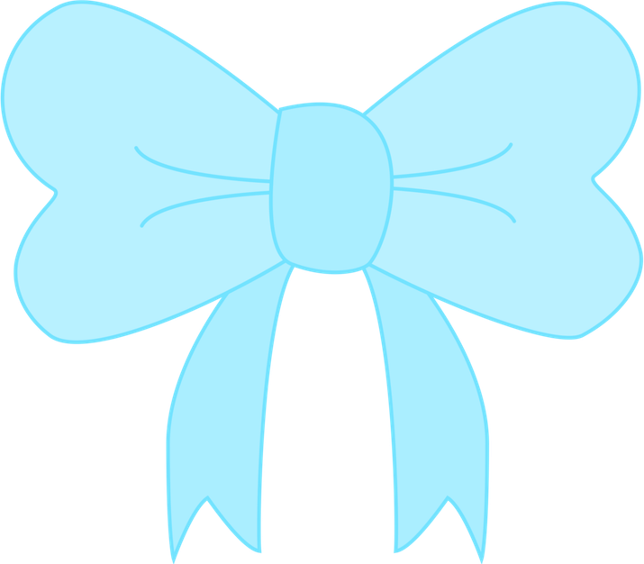 Baby Blue Bow PNG