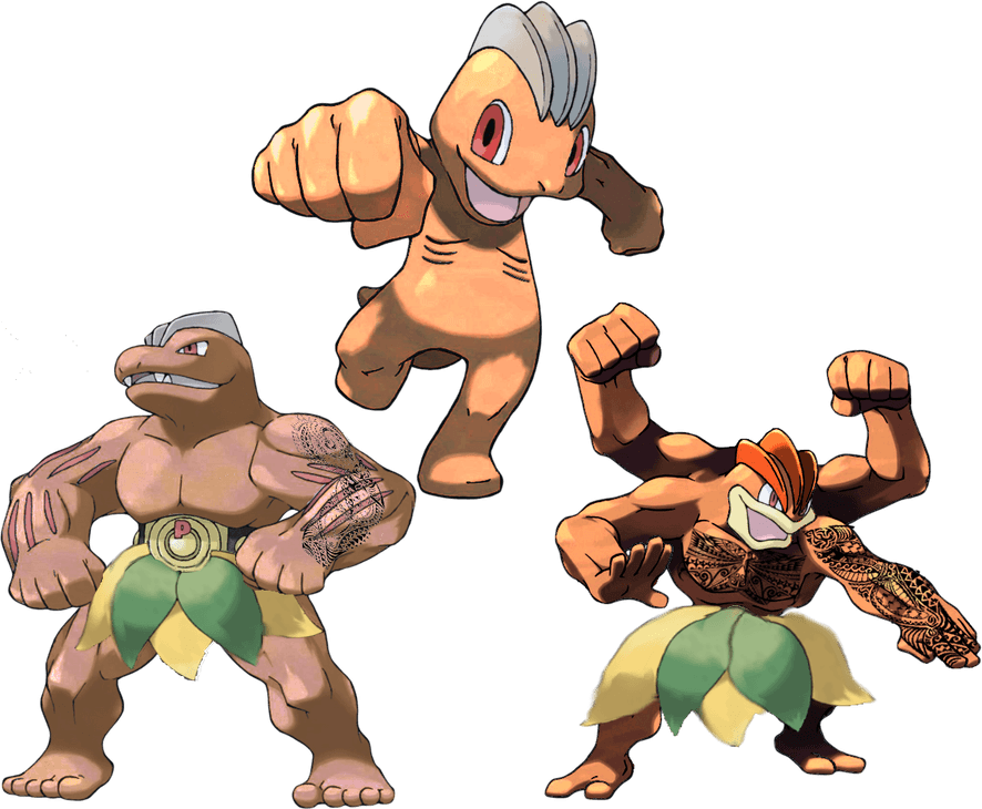Machop Pokemon PNG