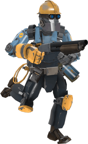 Robot With Weapon PNG