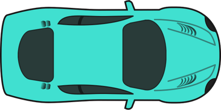 Car Cartoon Top View PNG