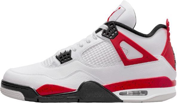Air Jordan 4 Retro Red Thunder PNG