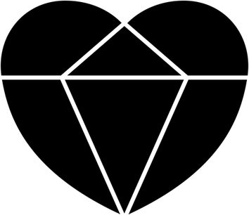 Pink Heart Diamond PNG