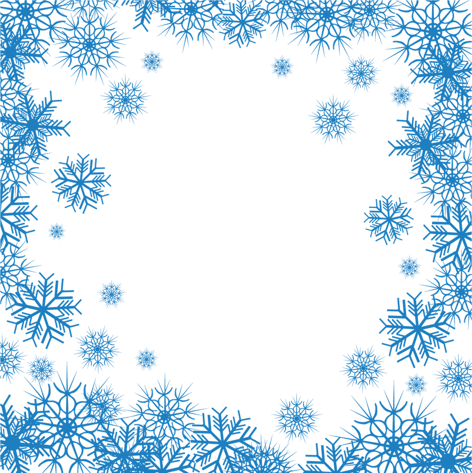 Blue Snowflakes PNG