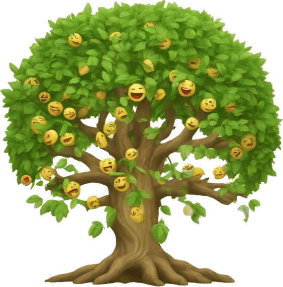 Cartoon Mango Tree PNG
