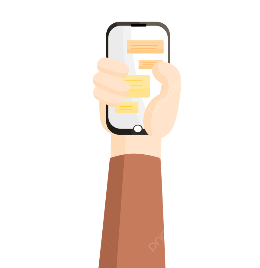 Hand Holding Phone PNG