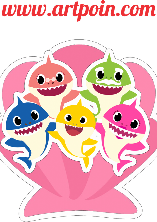Baby Shark Nina PNG