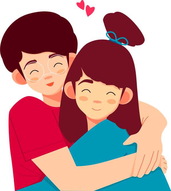 Hugging PNG