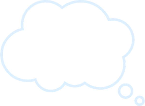 Thinking Cloud PNG