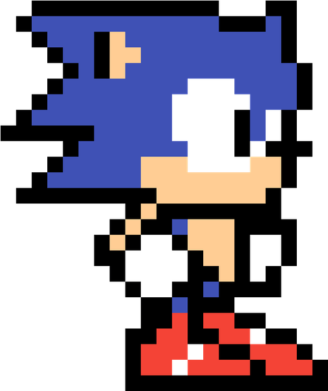 Pixel Sonic PNG