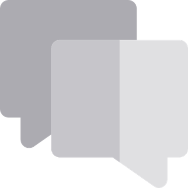 Grey Text Bubble PNG
