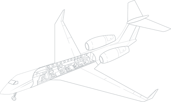Airplane White PNG