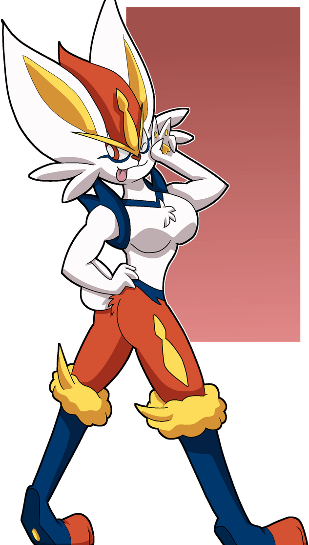 Cinderace PNG