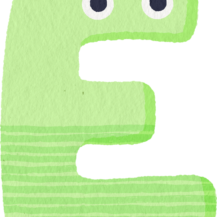 Alphabet Lore Letter E PNG