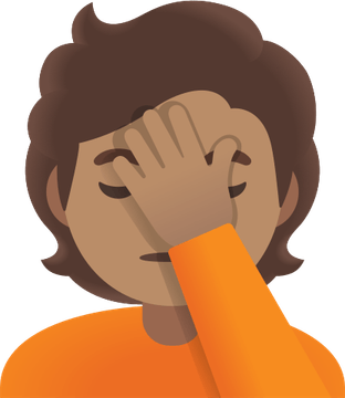 Facepalm Emoji PNG