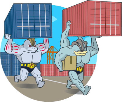 Machop Pokemon PNG