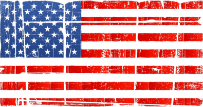 Distressed American Flag PNG