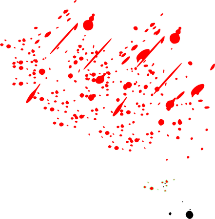 Blood Dots Splashed PNG