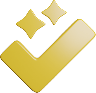 Golden Check Mark PNG