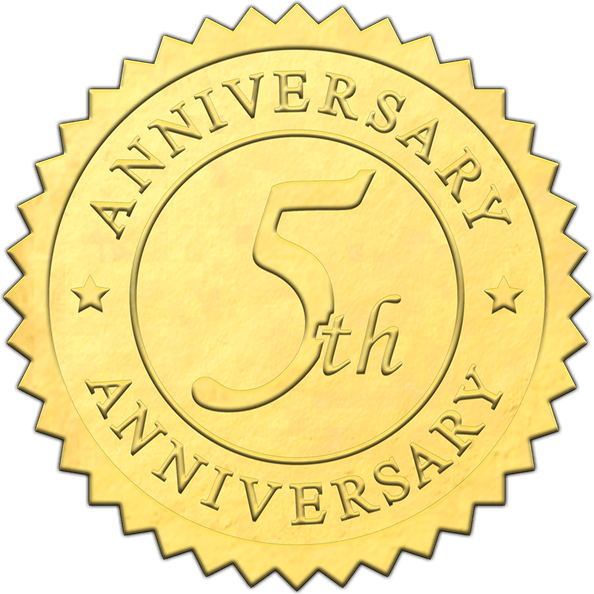 5th Anniversary PNG