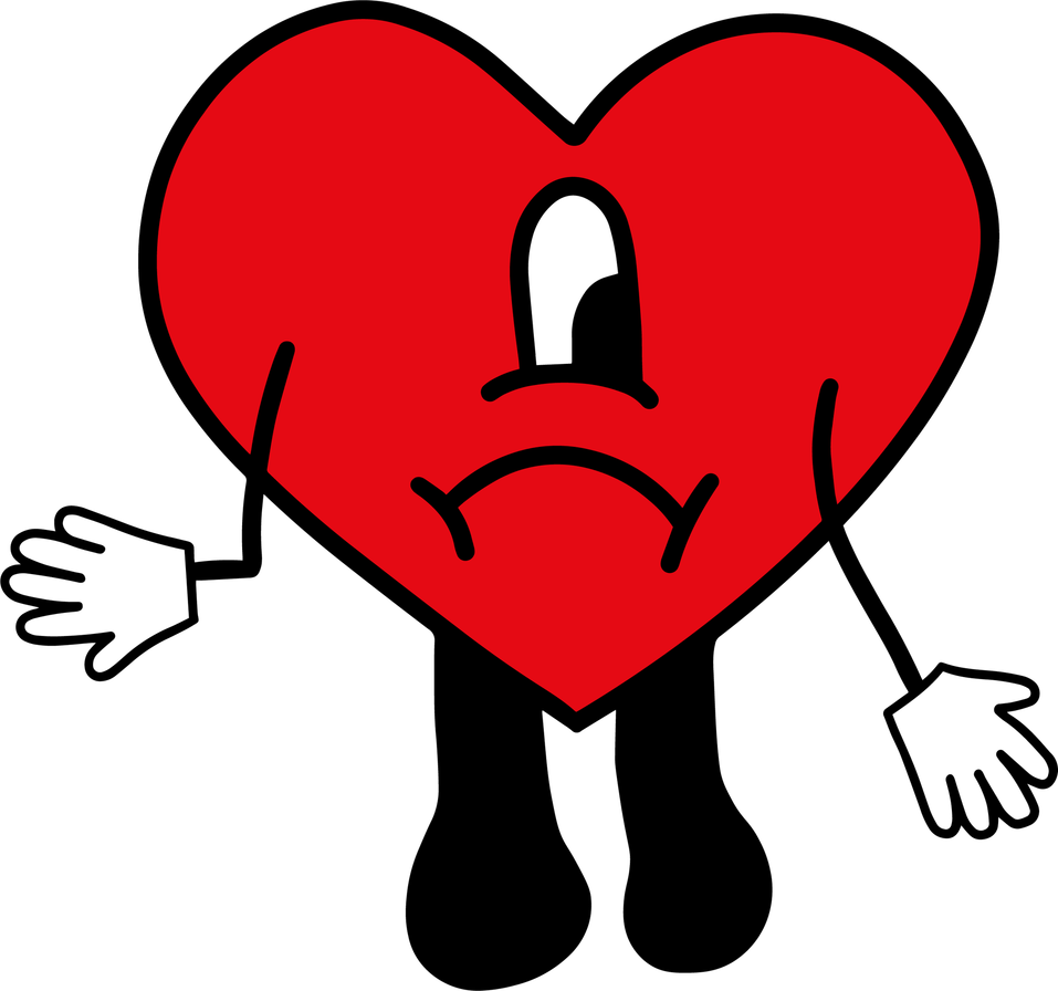 Bad Bunny Heart PNG