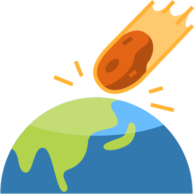 Asteroid Hitting Earth PNG
