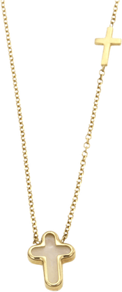Gold Cross Chain PNG