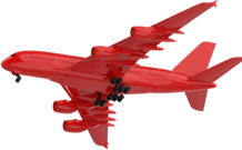 Airplane Red PNG