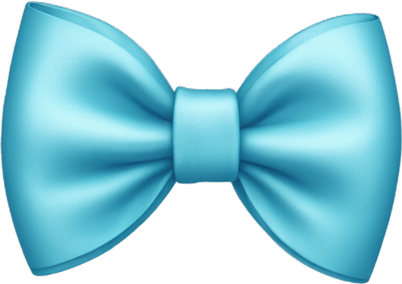 Light Blue Bow PNG